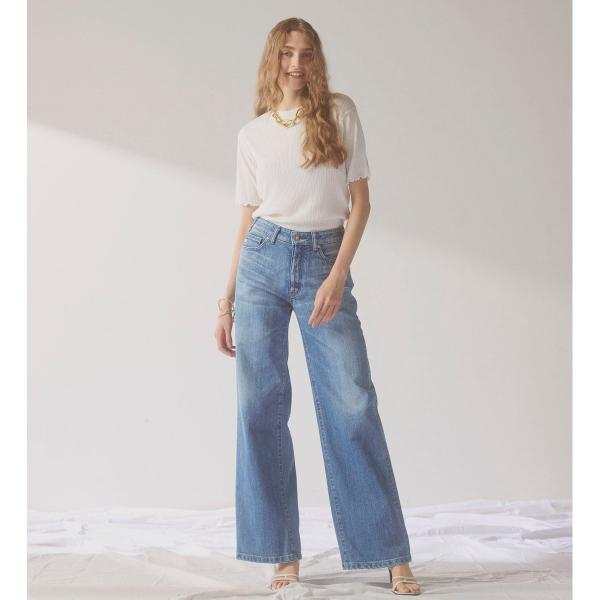 SOMETHING LISA NOUVEAU WIDE/ワイドデニムパンツ