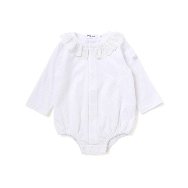 ドットボーダー襟付きボディミニベビー(70~80cm)