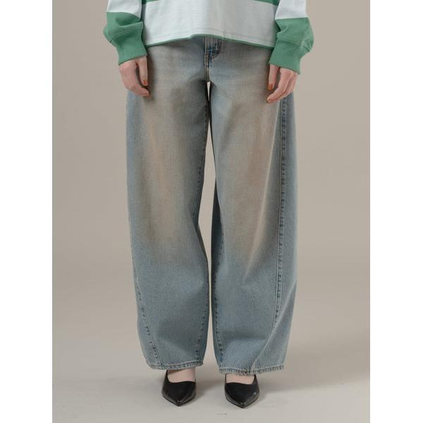 SUPER BAGGY バレルジーンズ ライトインディゴ