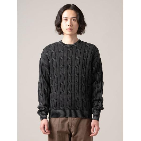 カーメルケーブルクルーセーター