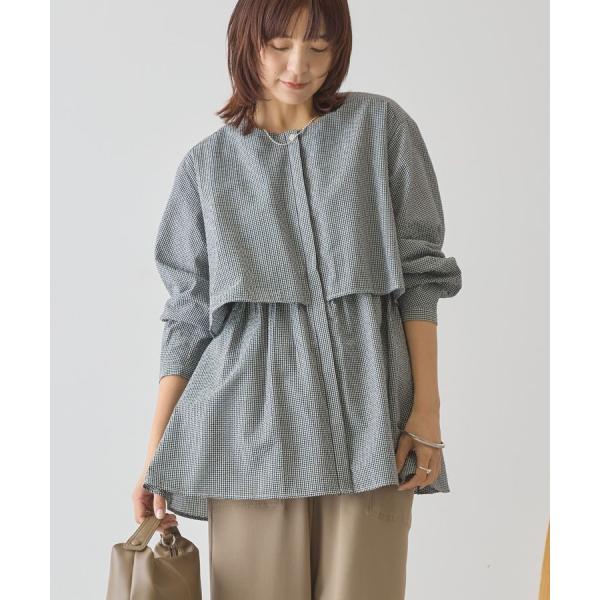 サッカーティアードブラウス