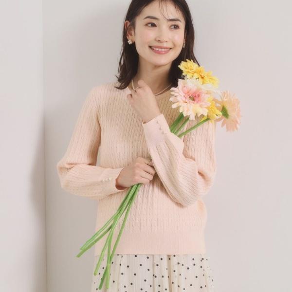 【手洗い可】ミニケーブルニット