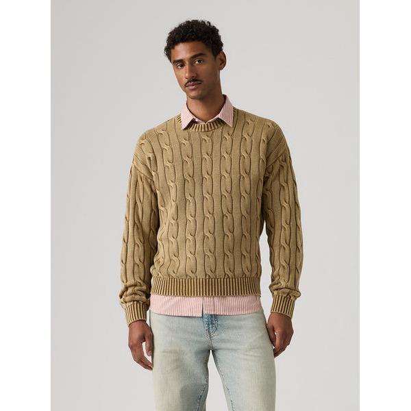 カーメルケーブルクルーセーター