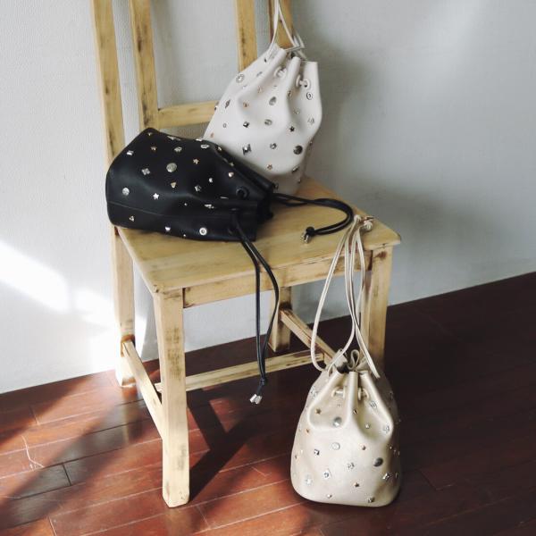 カカトゥ kakatoo / WEB限定ビジューミックスチャーム ドロストバッグ