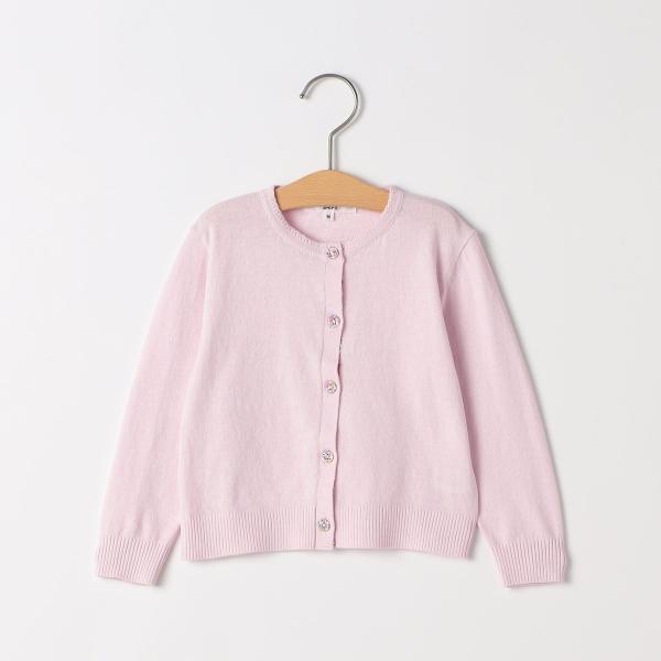 SHIPS KIDS:80〜90cm / リバティ ボタン カーディガン