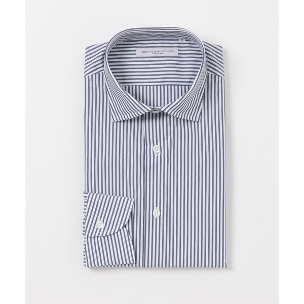 LIFE STYLE TAILOR　セミワイドロンドンストライプシャツ