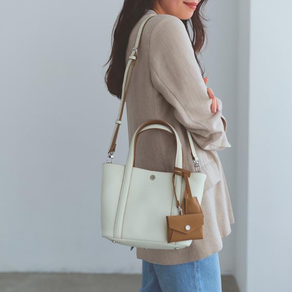 【Breath TOPKAPI】DUAL デュアル シュリンクレザー バイカラー トートバッグ