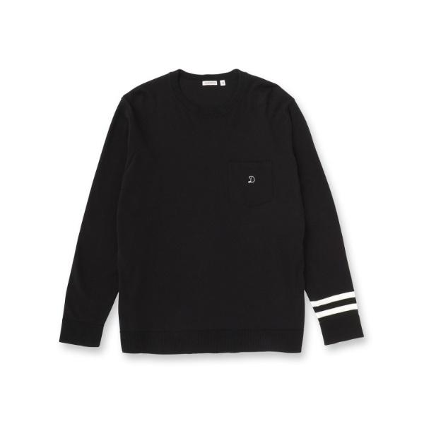 【ウォッシャブル】コットンシルク クルーニット