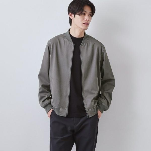 FLEX LINE ストレッチリブブルゾン　ストレッチ防シワマシンウォッシャブルセットアップ可