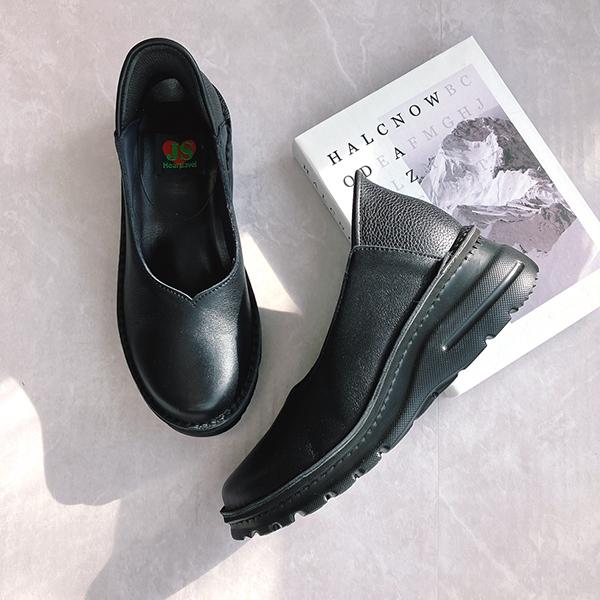 【26春夏新作】【本革・ハンズフリー】快適Vカット スリッポンパンプス