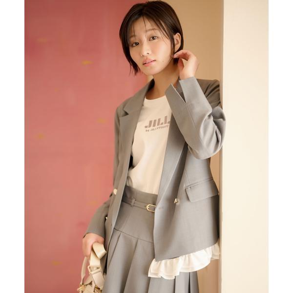 セットアップ対応ドライタッチフリルヘムジャケット