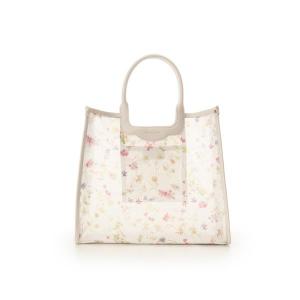 フラワーモチーフチュール トートバッグの商品画像