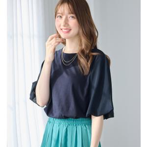 袖異素材バルーンTシャツの詳細画像2