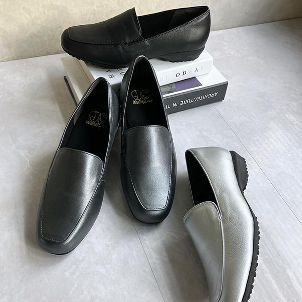 【26春夏新作】本革 軽量シンプル ローファーシューズ（デイリーユース対応）