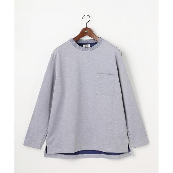 【キングサイズ・JAPANファブリック・日本縫製・清涼】ミラノリブWフェイス長袖Tシャツ