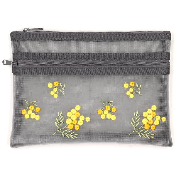 ソフィスティ　メッシュポーチ　ミモザ　【sophisty】