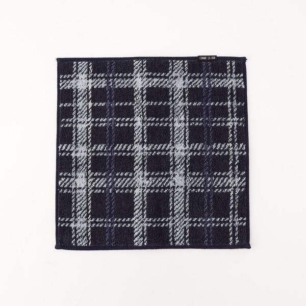チェック柄 タオルハンカチ