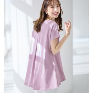<-3kg>細見え叶う!Aラインフレアチュニッ...の詳細画像1