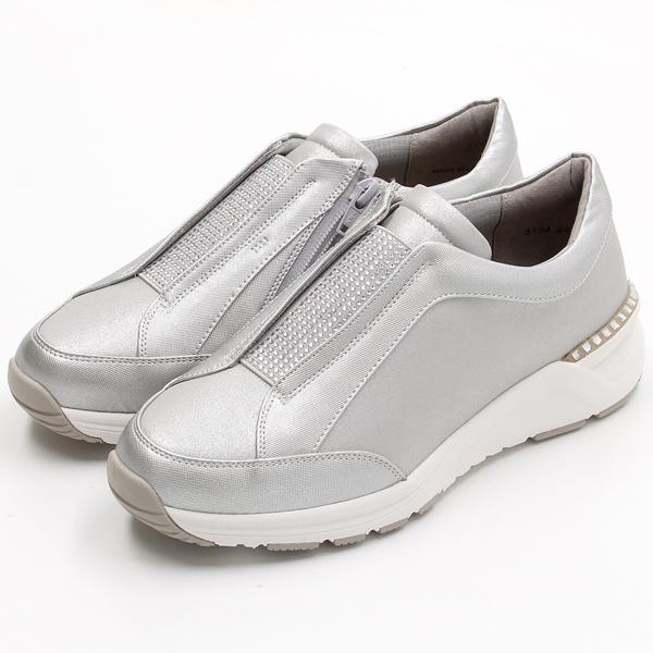 スタッズモチーフコンフォートジップアップスニーカー