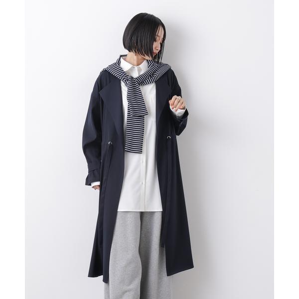 撥水＆花粉ガード ドロストノーカラーコート