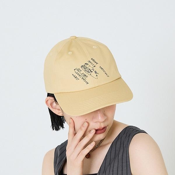 【LY】Letter cap　レトロ 刺繍 ロゴ キャップ
