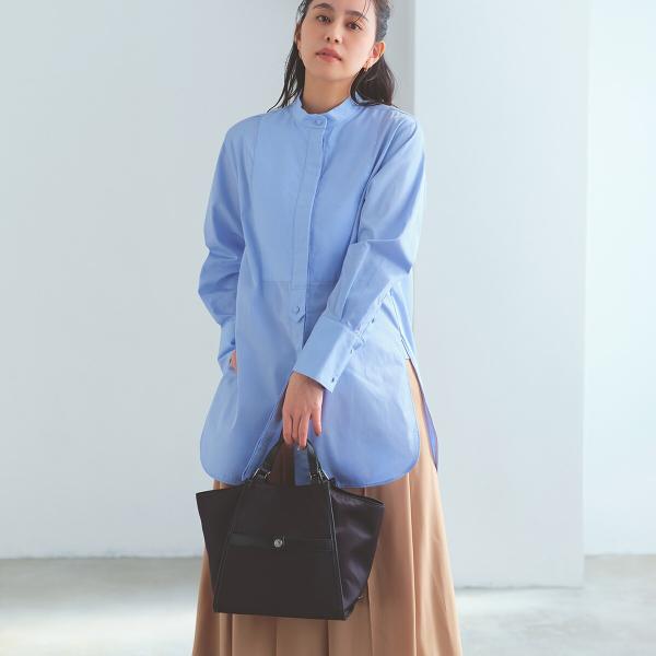 【TREASURE TOPKAPI】ナイロン 2way レザーハンドル ミニ トートバッグ