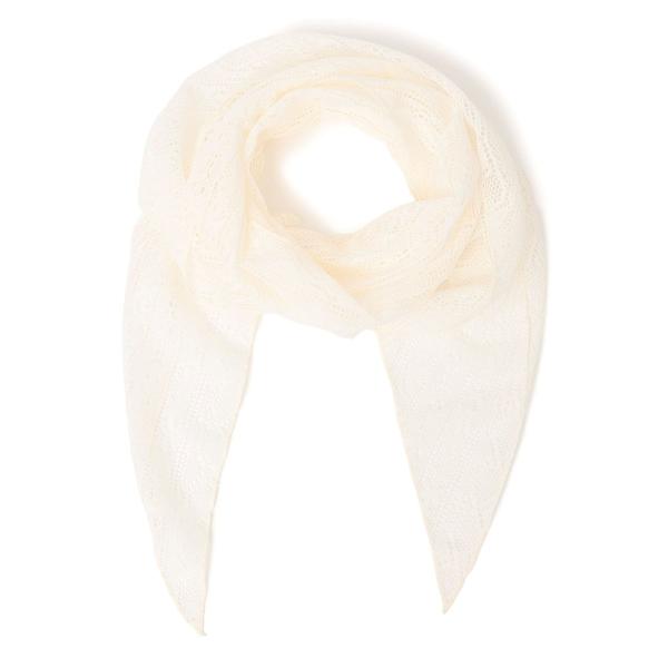 SHIPS Colors:〈手洗い可能〉レース 三角 ストール