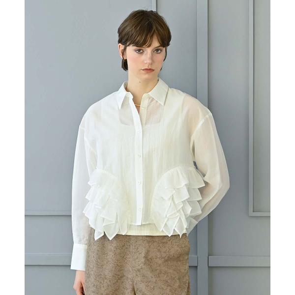 チュールティアードショートシャツ