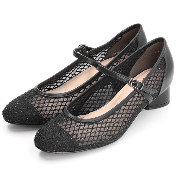 メリージェーンチュールパンプス