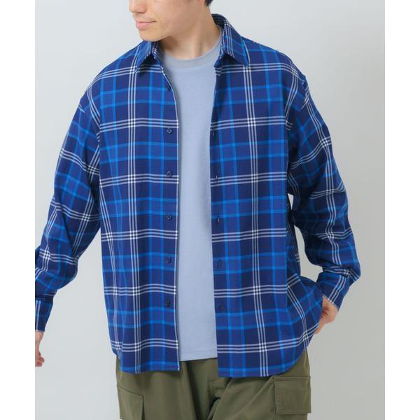 TRストレッチ チェックレギュラーカラーシャツ