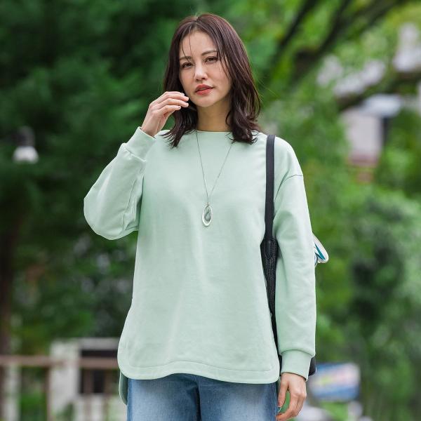 【WEB限定】美フォルムデイリープルオーバー≪洗濯機で洗える/11号あり≫