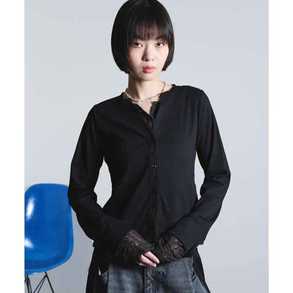 FAKE LAYERED CARDIGAN