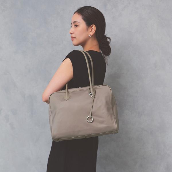 【Breath TOPKAPI】PRIM ナイロン ボストン トートバッグ チャーム付 A4/軽量