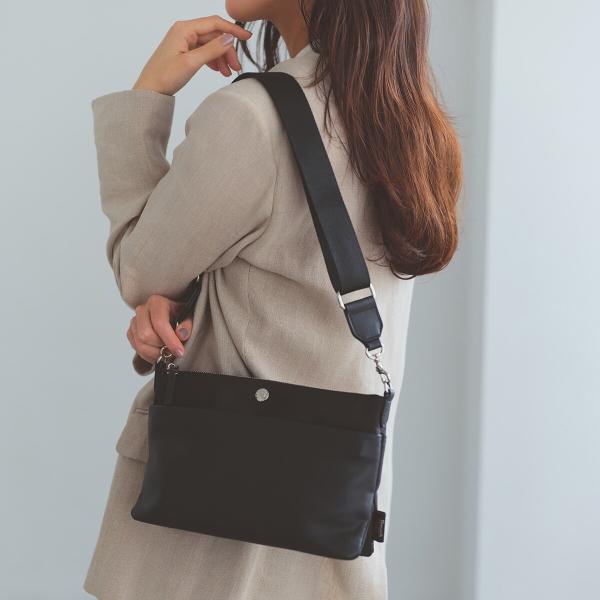 【Breath TOPKAPI】LINEA リネア レザーコンビ スワローマチ ショルダーバッグ