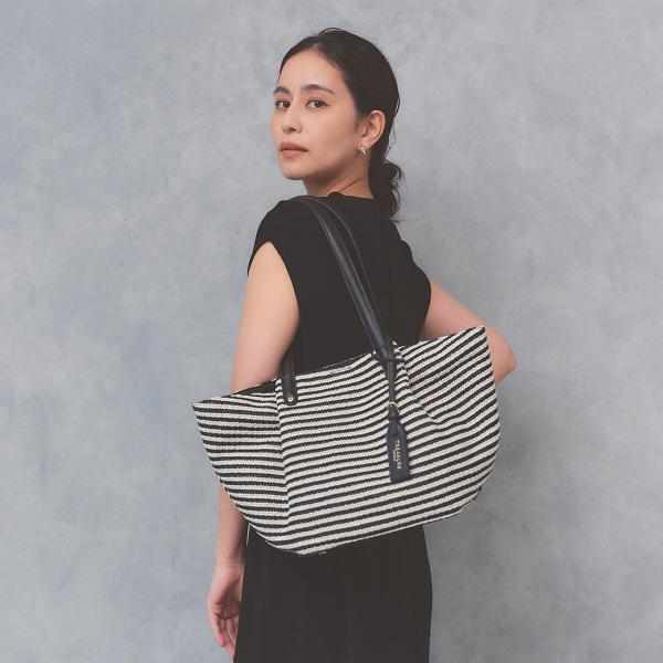 【TREASURE TOPKAPI】ロングハンドル タック カゴトートバッグ