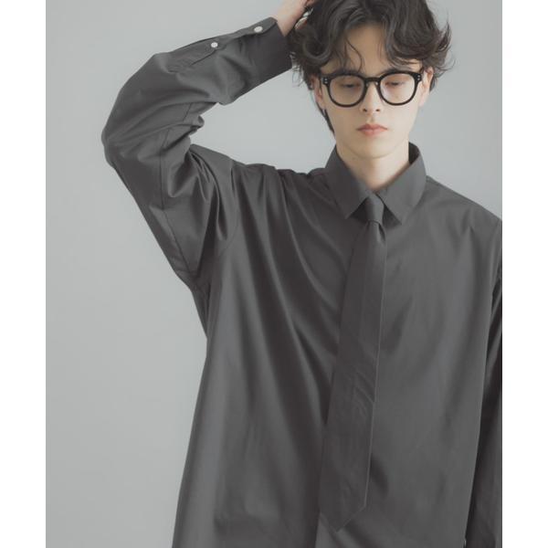 レギュラーカラーネクタイシャツ