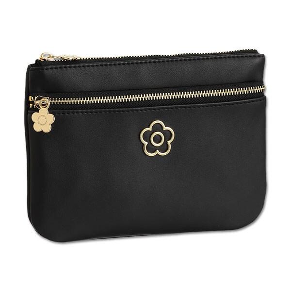 アウトラインメタルデイジー 2ファスナーポーチ