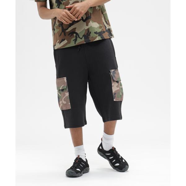 SWEAT CAMO CARGO SHORTS