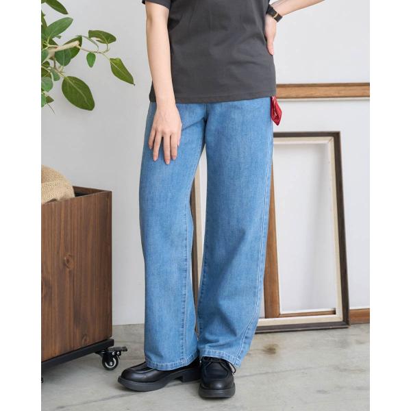 綿麻ストレートデニム