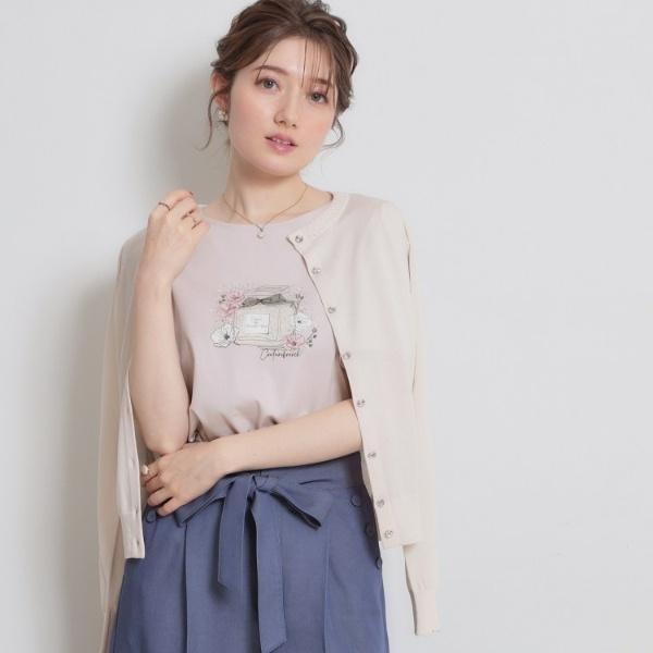 【接触冷感・UVカット】パフュームプリントTシャツ