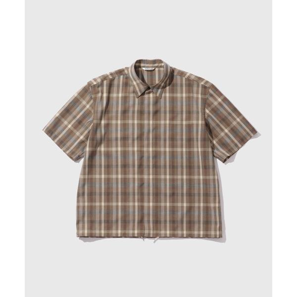 【AURALEE/オーラリー】SUPER FINE TROPICAL WOOL CHECK HALF