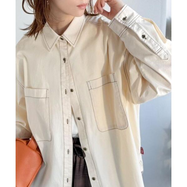 《JaVaジャバコラボ》ラフに羽織れる着回し力抜群の一枚◎綿100%ビックポケットデニムシャツ