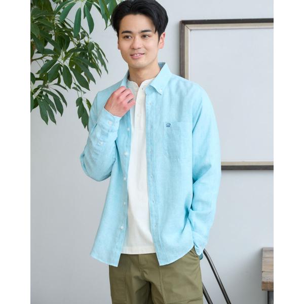【新聞広告掲載】フレンチリネンシャツ　[イージーケア加工]