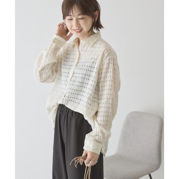 シアーチェックシャツ