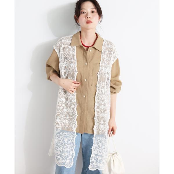 TORRAZZO DONNAエンブロイダリーレースジレ