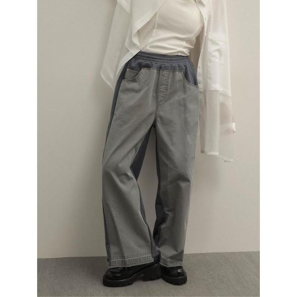 デニムドッキングスウェットパンツ(blue)