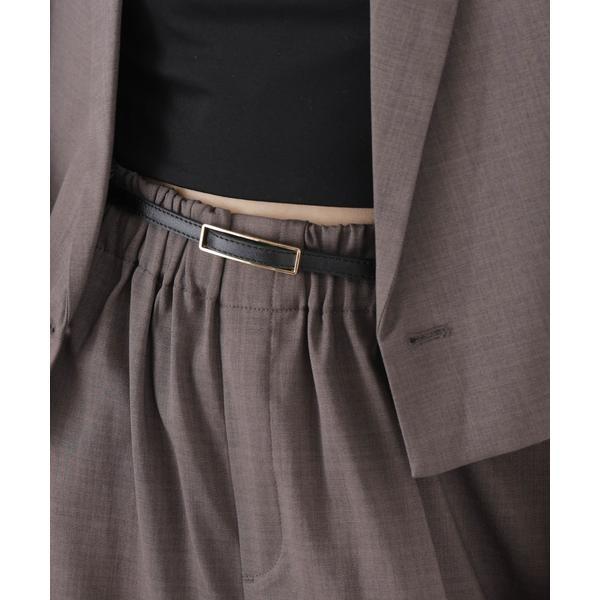 無段階調整 レクタングル型バックルベルト