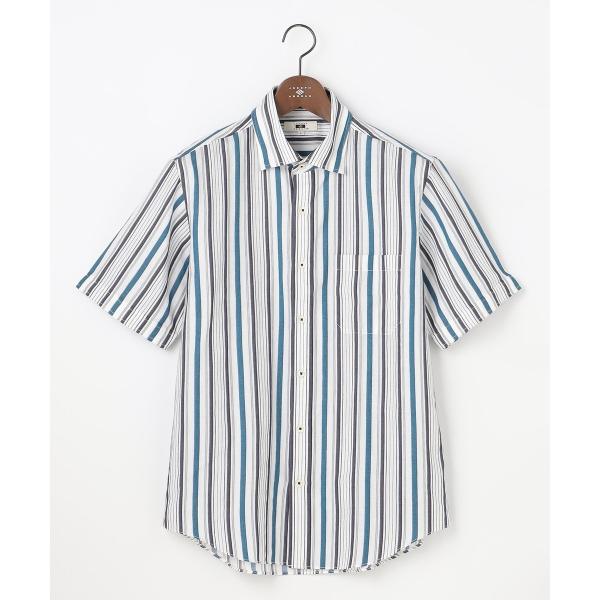 【キングサイズ・サステイナブル・JAPANファブリック】ソアロンストライプ シャツ