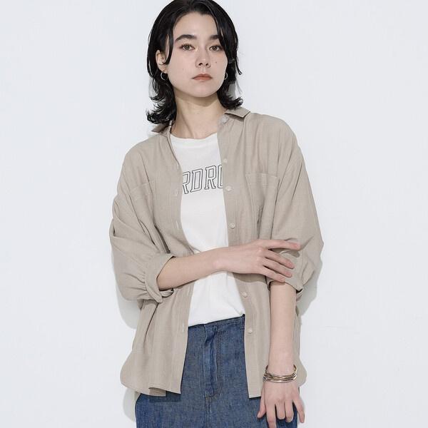 オトナシャンブレー たっぷりシャツ