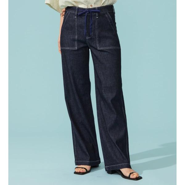 EDWIN LADIES ジャージーズ COOLイージーベイカーワイドデニムパンツ【涼】